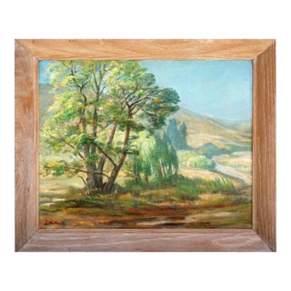 Mid Century Paraiso Hot Springs, Santa Lucia Foothills Landscape by Edda Maxwell Heath For Sale