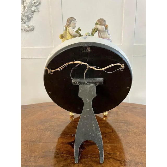 Large Antique Continental Porcelain Easel Mirror For Sale - Image 12 of 13