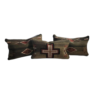 1950s Mexican Indian Weaving Pillows- Set of 3