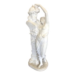 Vintage Marble Statue From the Le Belvedere Castle in Bel Air For Sale