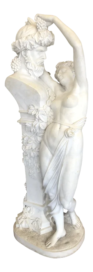 Vintage Marble Statue From the Le Belvedere Castle in Bel Air