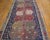 Mid 19th Century 1850s Blue Geometric Tribal Antique Turkish Anatolian Flatweave 5' X 10'8" Kilim Wool Carpet Rug For Sale - Image 5 of 9