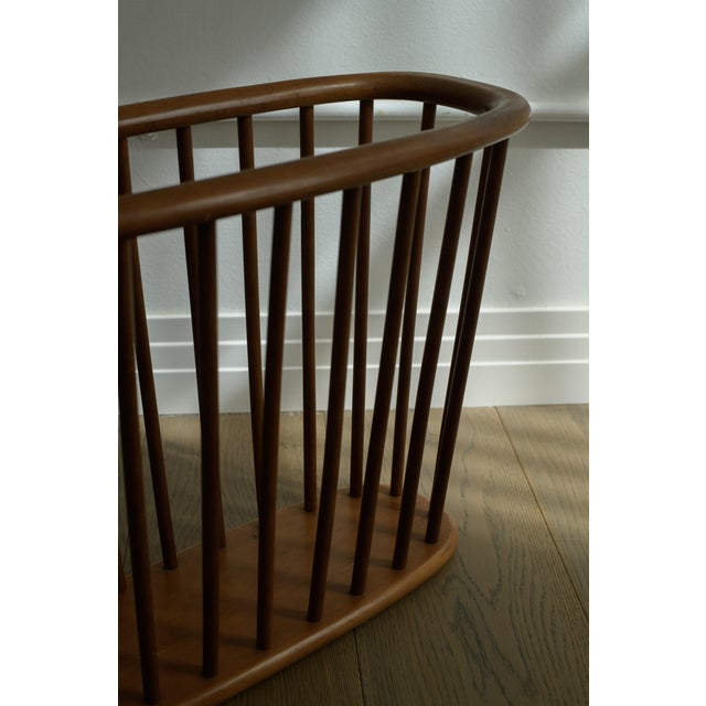 Brown Mid Century Modern Walnut Magazine Rack by Arthur Umanoff For Sale - Image 8 of 13