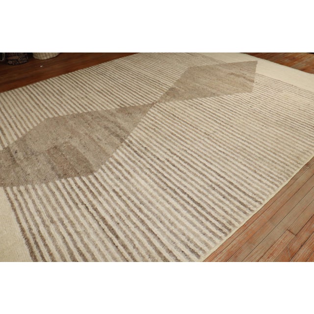 Zabihi Collection Large Contemporary Tulu Mohair Style Turkish Rug - 10'2" x 14'4" For Sale - Image 9 of 12
