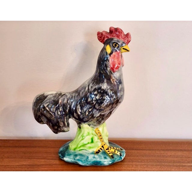 Vintage Stangl Bird Pottery Depicting a Grey Rooster Figure For Sale - Image 11 of 12