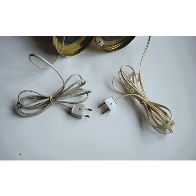 Brass Pair of Large "Stacked Ball" Brass Table Lamps From Frandsen Denmark. Mid-Century Hollywood Regency 1960s. For Sale - Image 8 of 12