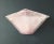 Italian wall light with a clear Murano angular glass hand blown with pink Graniglia to produce granular textured effect,...