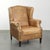 Light Cowhide Wing Armchair with a Timeless English Look and Good Seating Comfort For Sale - Image 14 of 14