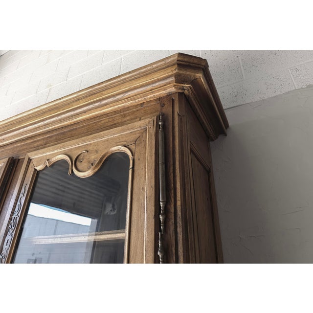 Brown Monumental 1800s Antique French European Oak Vaissalier Hutch For Sale - Image 8 of 18