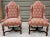 Wood Pair of Vintage Custom Made William and Mary Style Wingback Chairs For Sale - Image 7 of 7