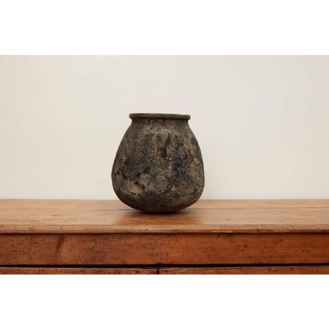 Vintage Small Black Olive Pot For Sale - Image 11 of 11