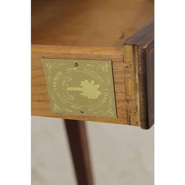 Pair of Baker Mahogany Pembroke Drop Side Tables For Sale - Image 14 of 15