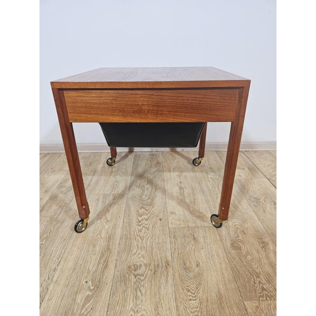 Mid-Century Modern Sewing Table in Teak, Denmark, 1950s-1960s For Sale - Image 3 of 18