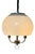 Vintage Space Age Height-Adjustable Pendant Light in White Acrylic from Dijkstra For Sale
