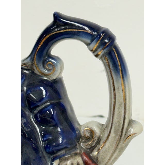 Vintage Staffordshire Style Majolica Toby Parliament Judge Teapot For Sale - Image 9 of 12