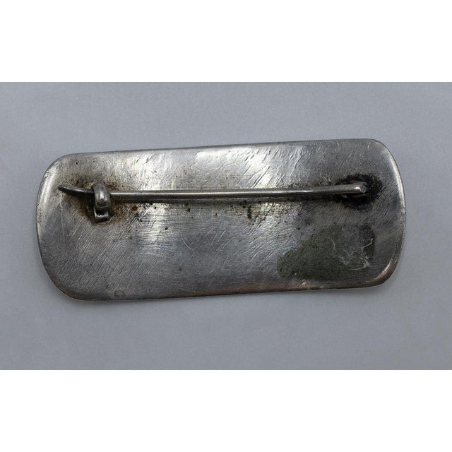 Modern Silver Brooch by Mirko Basaldella, Italy, 1950s For Sale - Image 3 of 5