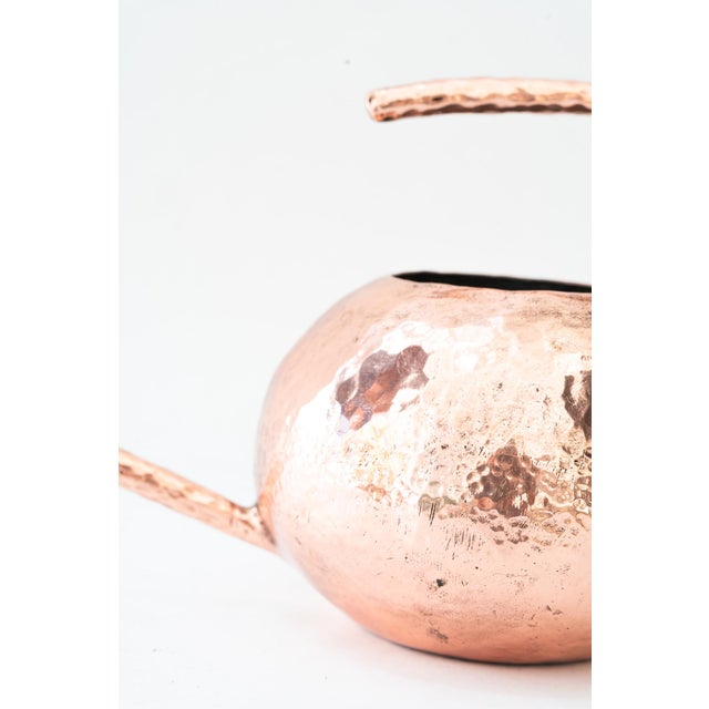 Metal Art Deco Hammered Copper Can, 1920s For Sale - Image 7 of 11