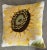 Vintage Hand Hooked Oversized Sunflower Pillow For Sale - Image 4 of 4