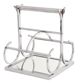 French Art Deco Jacques Adnet Wine Carrier in Chrome, 1930