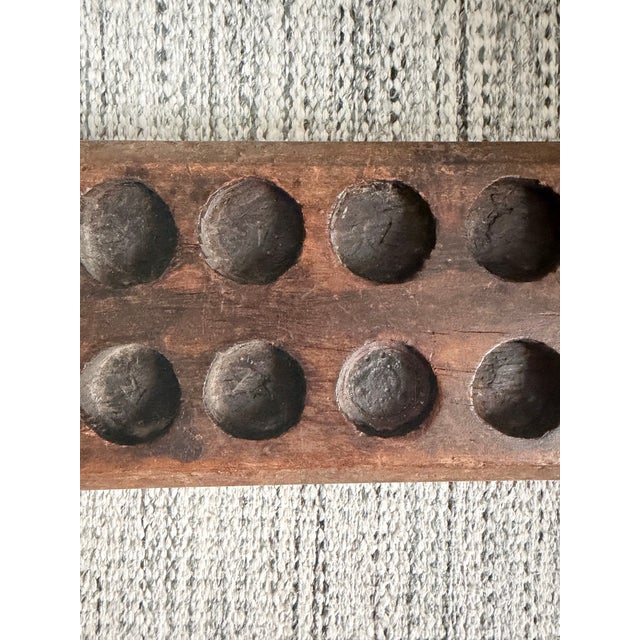 Brown Vintage Rustic African Mancala Board For Sale - Image 8 of 8