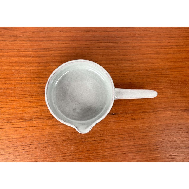 Mid-Century Modern Danish Studio Pottery Bowl with Handle by Zoltan Kiss Keramik, 1960s For Sale - Image 17 of 18