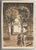 A pair of watercolor on heavy board of Mexican street scenes, each signed illegibly, Each one is approximately 10.5 c 7.5...