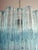 2020s Three-Tier Murano Glass Tube Chandelier in Blue Glasses For Sale - Image 5 of 10