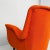 Italian Mid-Century Modern Orange Fabric and Wood Armchair, 1950s For Sale - Image 17 of 18