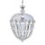 Vintage Hand Cut Glass Dish Basket Chandelier For Sale