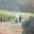 An unsigned oil on canvas pastoral landscape, circa 1900 and Hudson River School in style. The composition depicts two...