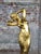 Original 1920s French Art Deco Gilt Bronze Sculture For Sale - Image 4 of 11
