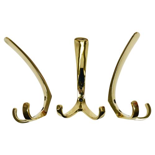 Mid-Century Brass Coat Double Wall Hook by Herta Baller, Vienna, 1950s For Sale - Image 10 of 10
