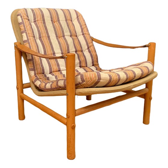 Safari Armchair attributed to Bror Boije for Dux, Sweden, 1960s For Sale