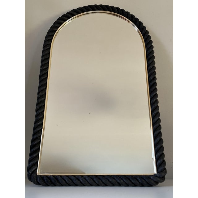 Black Rope Mirror, 1960s For Sale - Image 16 of 16