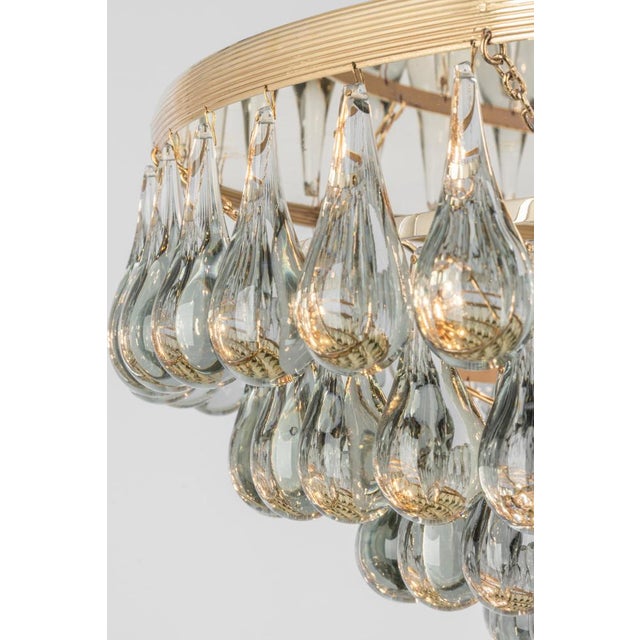 Murano Glass Tear Drop Chandelier by C. Palme, Germany, 1970s For Sale - Image 6 of 16