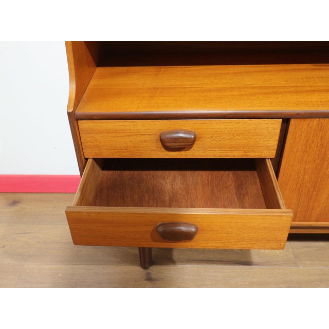 Mid Century Modern Vintage Teak Highboard Credenza Buffet by Stonehill Danish Style For Sale - Image 11 of 15