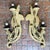 18th Century Gilded Wood and Cornucopia Floral Carving Wall Lights, Set of 2 For Sale - Image 9 of 10