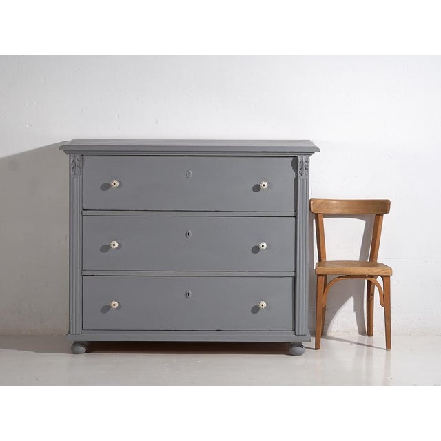 Gray Chest of Drawers, 1920s For Sale - Image 14 of 15