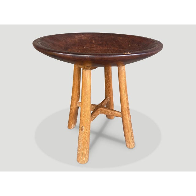 Mid-Century Modern Andrianna Shamaris Mid Century Couture Side Table For Sale - Image 3 of 6