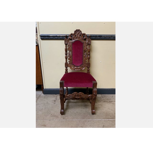 Antique High Neo-Renaissance Chairs, 1880, Set of 6 For Sale - Image 3 of 9