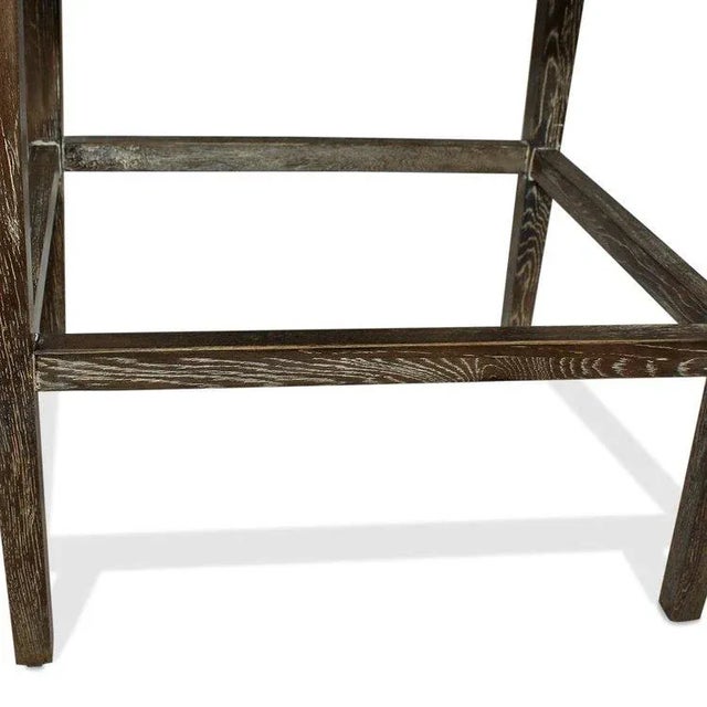 Pair of Restoration Hardware “Morgan Track Arm” Barstools - A Pair For Sale - Image 10 of 10