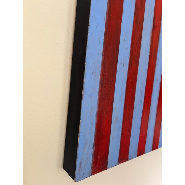 Cornflower Blue At the Carnival Contemporary Oil Painting For Sale - Image 8 of 10