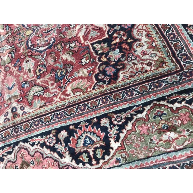 Large Antique Mahal Rug For Sale - Image 13 of 18