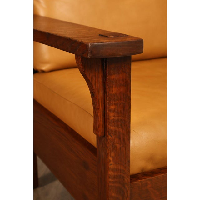 Gustav Stickley Antique Mission Oak Morris Chair Model 346 For Sale - Image 15 of 18