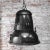 Large Vintage Black Enamel Pendant Light For Sale - Image 4 of 5