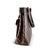 Louis Vuitton Louis Vuitton Uzès Damier Ebene Canvas Brown Leather Gold-Tone Tote Bag For Sale - Image 4 of 13