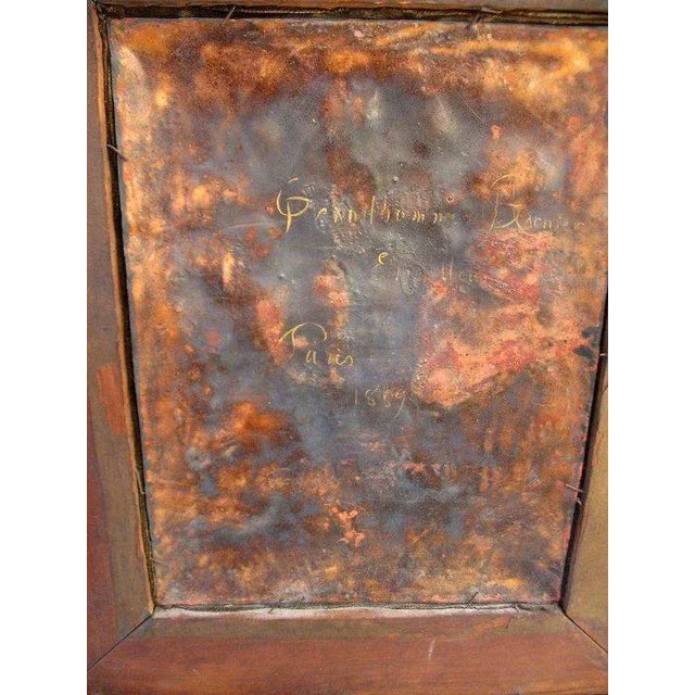 Late 19th Century Late 19th Century "Portrait of Elisabeth of Austria" Enamel Painting on Copper by Paul Grandhomme and Alfred Garnier, Framed For Sale - Image 5 of 8