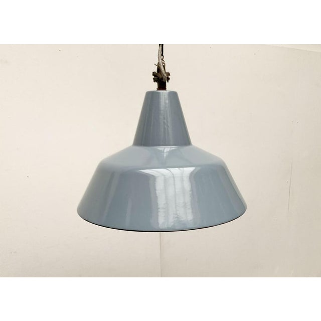 Mid-Century Emaille Workshop Pendant Lamp, 1960s For Sale - Image 17 of 18
