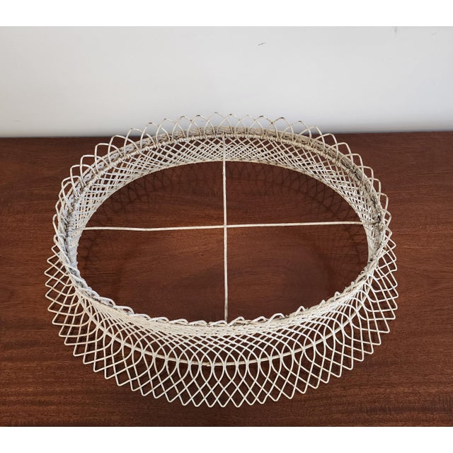 Antique 19th C. French Oval Wire Garden Basket or Planter For Sale - Image 12 of 18