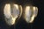 Gold and White Murano Glass Sconces in Leaf Shape, 1980s, Set of 2 For Sale - Image 4 of 18